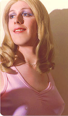 Joy wears a suggestive pink top